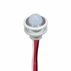 Interruptor de sensor de movimiento infrarrojo LED, interruptor de luz Detector de modo, Interruptor de Sensor de luz diurna automático ajustable de 24V