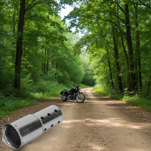 Silenziatore generico per scarico moto da 51 mm in acciaio inossidabile per la riduzione del rumore e il controllo del suono - Product Image 2
