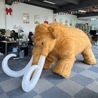 Costume de mammouth gonflable adulte réaliste mascotte en peluche d'animal géant conçue sur mesure pour la fête Polyfoam pour la promotion de gorille