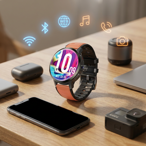 Montres intelligentes DM82 4G avec carte SIM, écran AMOLED de 1,75 pouce, 2+16 Go, <span class=keywords><strong>version</strong></span> mondiale, fréquence cardiaque, appel vidéo, GPS 4G, montre intelligente pour hommes et femmes - Product Image 2