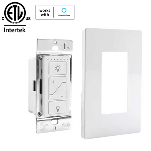 Interruptor <span class=keywords><strong>de</strong></span> Luz Inteligente <span class=keywords><strong>de</strong></span> Pared, Interruptor <span class=keywords><strong>de</strong></span> Atenuación, Interruptor <span class=keywords><strong>de</strong></span> Luz Inalámbrico Inteligente <span class=keywords><strong>de</strong></span> un Solo Polo Compatible con 2.4G y Alexa - Product Image 1