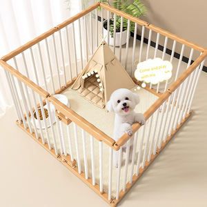 กรงสุนัขขนาดเล็ก-กลาง  รั้วโลหะสำหรับสัตว์เลี้ยง  แผงกั้นในบ้าน  ป้องกันการหลบหนี  โครงสร้างลวดเหล็ก  สามารถประกอบและขยายได้อย่างอิสระ - Product Image 6