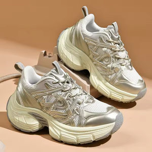 Zapatos Deportivos Casuales con Cordones para Hombre, Diseño de Suela Deportiva, Parte Superior de Malla Transpirable, Impermeables, Retro, Ligeros, Antideslizantes - Product Image 3