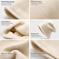 Bonnet tricoté uni et décontracté pour femme, doux et agréable pour la peau, idéal pour la rue, les activités de plein air, les voyages et le quotidien