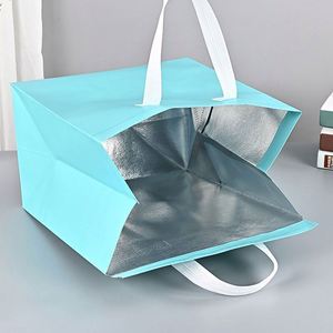 Bolsa Térmica Aislante de Tela No Tejida Reutilizable Ecológica de Alta Calidad con Asa, Venta al por Mayor - Product Image 4