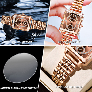 Binbond N105 <span class=keywords><strong>105</strong></span> Orologio da Polso da Donna alla Moda con Movimento al Quarzo, Lussuoso in Acciaio Inossidabile, Impermeabile ed Elegante - Product Image 6