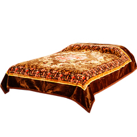 Vente en gros Queen Size 200x240 cm Coréen Écologique Polyester Vison Raschel Couette Ensembles 2 Plis 4KG Doux Hiver Couvertures Tricotées