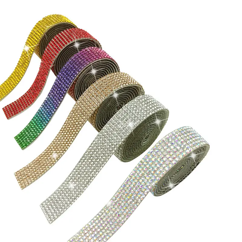 Hot products hot-fixed crystal chain trim crystal hot fix rhinestone tape hotfix rhinestone tape