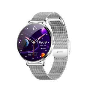 Reloj Inteligente de Moda 2025, Smart Wat NX21, Pantalla Redonda HD de 1.32 Pulgadas, Ultrafino de 8.8 mm, Compatible con 15 Idiomas, Resistente al Agua, para Mujer - Product Image 3