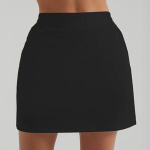 2025最新カスタムロゴ女性2イン1弾性ウエストカジュアルカーゴスカートテニスPadel Pickleballウェアスカートポケット付き - Product Image 5