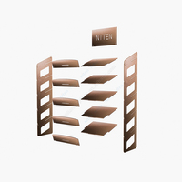 Support d'affichage métallique simple face, étagère amovible moderne pour magasins et supermarchés, service OEM disponible