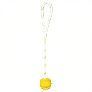 Pelota de Goma con Cuerda Flotante de 4.5 cm x 35 cm, Juguete para Mascotas - Product Image 2