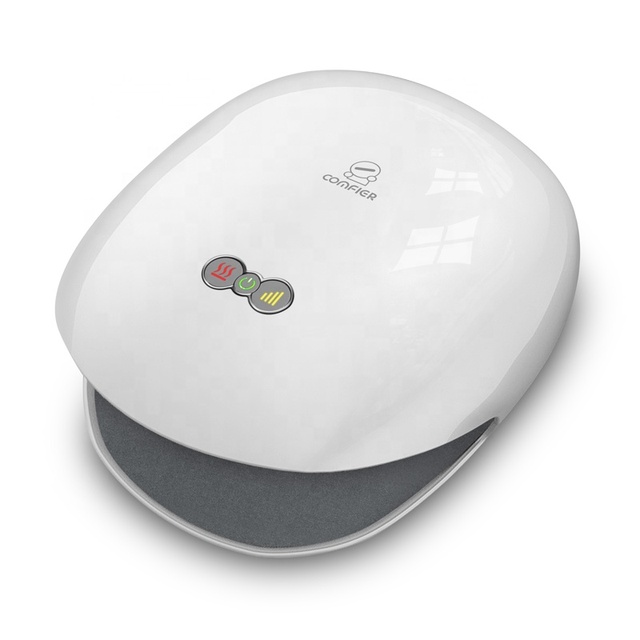 Comfier Wireless Hand Massager With Heat -3 Levels Air Compression & Heating,Rechargeable Hand Massager Machine