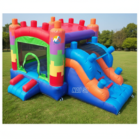 Château gonflable commercial miniature en PVC pour intérieur avec toboggan, château de saut pour enfants à louer