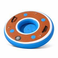 Plateforme flottante gonflable personnalisable de qualité supérieure pour la maison, table aquatique Drop Stitch pour complexe hôtelier, piscine, club et fête sur la plage