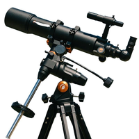 Télescope astronomique 102EQ3 avec monture équatoriale, objectif 102 mm multicouche, haute magnification, champ de vision 7°, vision profonde HD