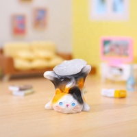 Vente en gros : Mini figurines Meow Words en cristal énergétique, boîtes mystères, pierres diffuseuses d'arômes, ornements de bureau exquis, adorables et miniatures