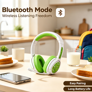 Nuevo diseño de auriculares Bluetooth para juegos para niños con micrófono, auriculares intrauditivos de alta fidelidad para ordenador, alta calidad - Product Image 4
