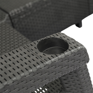 Set Divano Angolare Moderno <span class=keywords><strong>da</strong></span> Esterno a 5 Posti a Forma di L in Plastica PP, Arredamento <span class=keywords><strong>da</strong></span> <span class=keywords><strong>Giardino</strong></span> in Resina Resistente alle Intemperie per Patio - Product Image 6