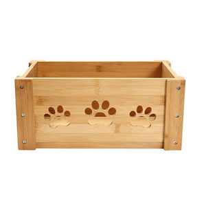 Best Selling Wooden Crate <strong>Hamper</strong> Wooden <strong>Dog</strong> Toy Box Pet Food Box Wooden Storage Crates - Product Image 3