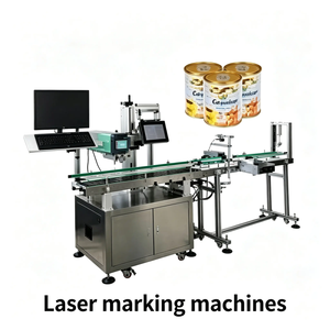 Machine de marquage laser CO2 avec dispositif autofocus pour canettes de lait en poudre, lecture de codes QR, rejet des défauts, conforme au codage Chestny Znak - Product Image 2