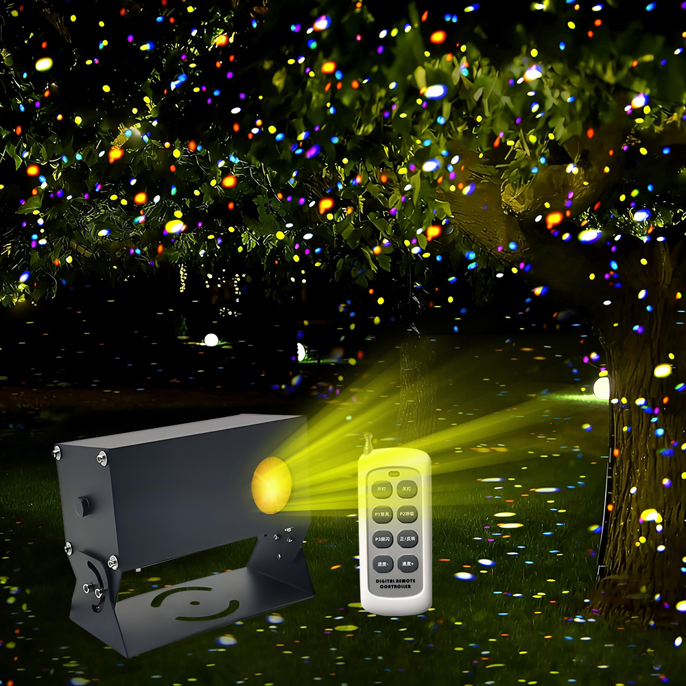 Full-color Dynamic Firefly Outdoor Projection Lamp, Indoor Atmosphere Lamp, Landscape Park Lawn Lighting Lamp, KTV Laser Lamp