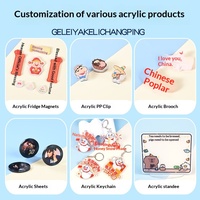 Support de carte en acrylique transparent personnalisé avec effet sable mouvant, figurine de dessin animé, ornement de bureau, article de merchandising anime