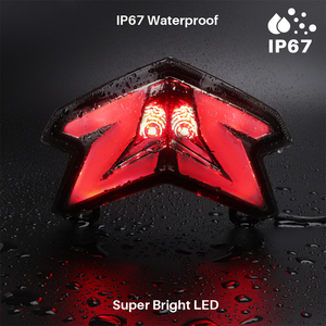 La Chine fabricant moto feu arrière pour <span class=keywords><strong>Kawasaki</strong></span> <span class=keywords><strong>Ninja</strong></span> <span class=keywords><strong>Z125</strong></span> Z125PRO ZX-6R 636 Z800 lumière LED intégrée - Product Image 4