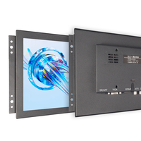 Layar sentuh LCD layar lebar 10.1 inci, Monitor industri bingkai terbuka dengan BNC/VGA/AV/HD/USB 1280 inci 800/1920*1200*16:10
