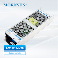 Alimentation à découpage monophasée AC-DC MORNSUN 450W, série LM450, 12V 24V 48V, module d'alimentation en boîtier métallique
