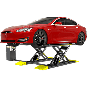 Elevador de Tijera Hidráulico con Liberación Eléctrica, Elevador de Tijera Móvil de Altura Media, Accionamiento Hidráulico para Uso Automotriz - Product Image 1