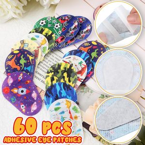 60 pezzi cerotti adesivi per gli occhi per bambini ragazzi, 12 stili di bende per occhi per bambini bende per bende - Product Image 1