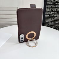 Étui de téléphone pliable en cuir pour iPhone Duo, avec support magnétique, coque de protection résistante aux chutes