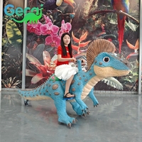 Dinosaure animatronique marchant, résistant à l'eau et au soleil, sur mesure, réaliste, adapté aux centres commerciaux