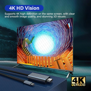 4K 60Hz 8K Hz <span class=keywords><strong>USB</strong></span> C a HDTV Adaptador Tipo C Cable HDTV Cable para iPhone 17 TV Convertidor MacBook Air iPad Samsung Laptop - Product Image 4