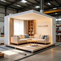 Furnitur Ruang Tamu Prefabrikasi Mewah Desain Kustom Modular untuk Vila Rumah Prefab