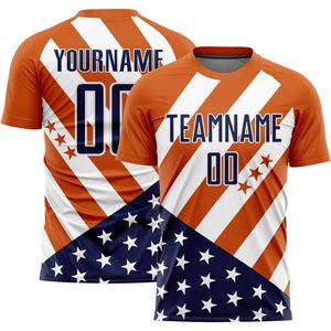Custom Sublimated <b>Soccer</b> Jersey Kit Unisex Adult Crew Neck Quick Dry Moisture Wicking Flag Print Short Sleeve Team Uniforms - Product Image 2
