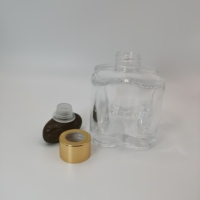 Diffuseur de parfum unique en verre de 200 ml pour usage domestique et laboratoire, avec bouchon à vis et joint en caoutchouc, KeRuiJia KRJ-GH31