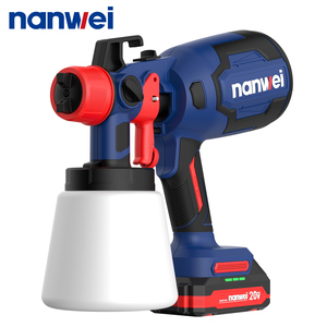 <span class=keywords><strong>Pistolet</strong></span> de pulvérisation sans air portatif NANWEI 20V à <span class=keywords><strong>batterie</strong></span> lithium, pulvérisateur de peinture sans fil, moteur sans balais, pour bricolage maison et meubles - Product Image 4