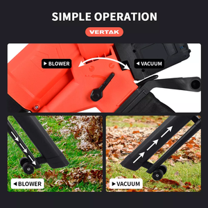 <span class=keywords><strong>Souffleur</strong></span> à feuilles sans fil 3 en 1 Vertak Industrial 20V, aspirateur, <span class=keywords><strong>broyeur</strong></span>, alimenté par batterie, <span class=keywords><strong>sac</strong></span> de collecte de 35L - Product Image 4