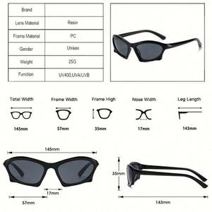 Gafas de Sol Punk Personalizadas con Logotipo, Moda 2022, para Hombre y Mujer, Gafas de Ciclismo Steampunk - Product Image 5