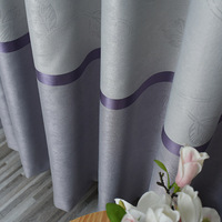 Vente en gros, top ventes, rideaux occultants jacquard à rayures imprimées en relief pour la décoration du salon et de la maison