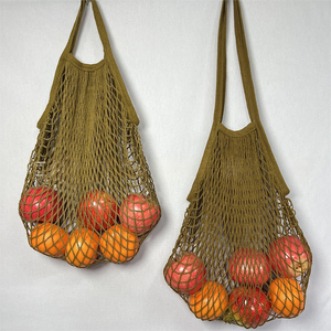 Bolsa de Compras de Malla de Algodón Ecológica, Bolsa de Mercado Tejida Reutilizable, Bolsas de Supermercado Plegables para Frutas y Verduras - Product Image 3