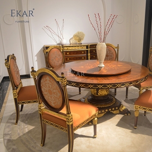 <span class=keywords><strong>Commode</strong></span> américaine <span class=keywords><strong>Empire</strong></span> Breakfront |   Buffet classique de luxe en parquet avec colonnes dorées - Product Image 3