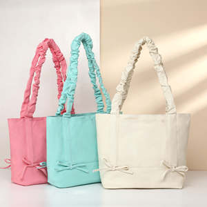 High quality luxury canvas bag, cotton canvas handbag, customized printed logo shoulder bag - Product Image 6