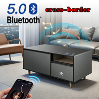 Table basse intelligente avec réfrigérateur, écran tactile, mini chargeur sans fil, port USB, mobilier pour hôtel, maison, salon