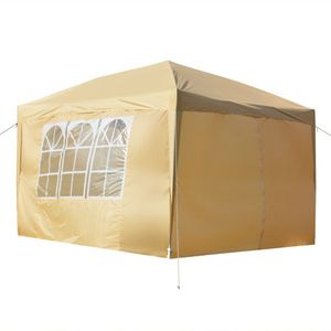 เต็นท์พับได้ทรงสี่เหลี่ยมสีกากีกันน้ำแบบใช้งานได้จริง 3x2 ประตู 2 บาน - Product Image 3