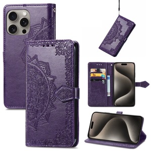 Vente en gros en Chine étui de téléphone antichoc Offre Spéciale d'usine pour Tecno <span class=keywords><strong>Camon</strong></span> 20 Pro 5G étui de téléphone en cuir gaufré fleur Mandala - Product Image 1