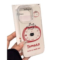 Croquis de tomate pour Apple 16Pro Max coque de téléphone 15 IPhone14 étui de protection 13 conception de dessin animé IMD12 monocouche en TPU