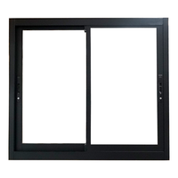 Fenêtre en aluminium à double vitrage de norme européenne, fenêtres coulissantes modernes pour maisons, persiennes horizontales, produit tendance